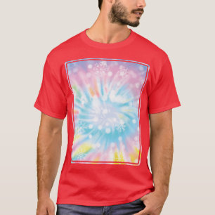 T-shirt Psychédélique Tie Dye Snow Indie esthétique Hippi
