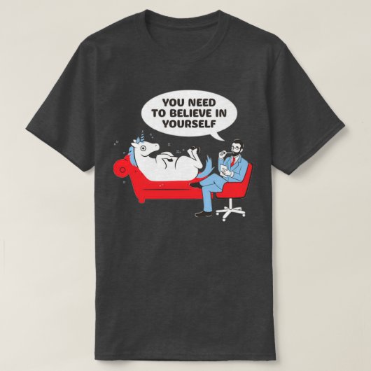 T-shirt Psychiatrie de l'Unicorne (Design devant)