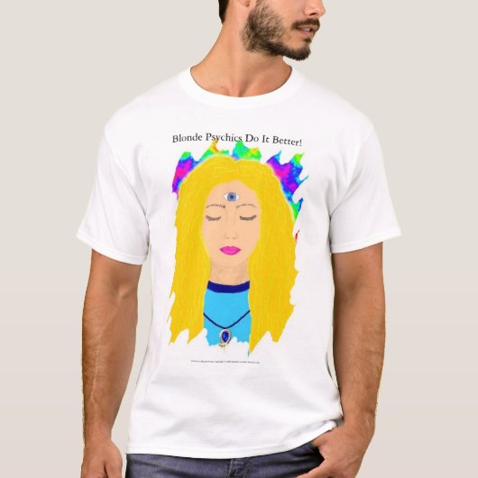 T-shirt Psychics blond il améliorent (Devant)