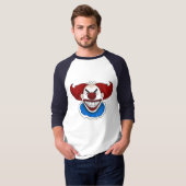 T-shirt Psycho Clown Basic 3/4 Sleeve Raglan (Devant entier)