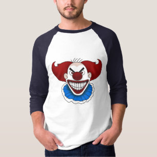 T-shirt Psycho Clown Basic 3/4 Sleeve Raglan
