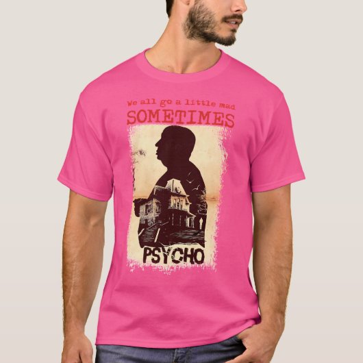 T-shirt Psycho Film 1960S Rv2 (Devant)