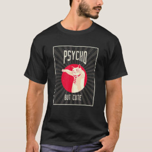 T-shirt Psycho mais chat