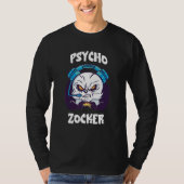 T-shirt Psycho Zocker Panda Ours Consoles Jeux Vidéo G (Devant)