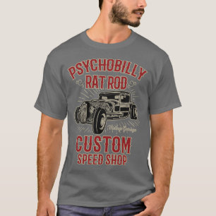 T-shirt Psychobilly Rat Rod Boutique de vitesse personnali