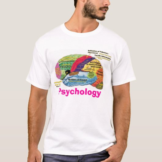 T-shirt Psychologie de cerveau (Devant)