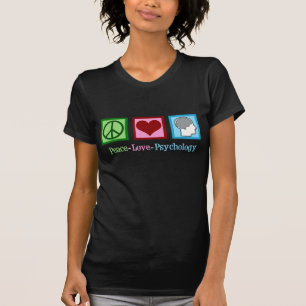 T-shirt Psychologie de l'amour de la paix Psychologue mign