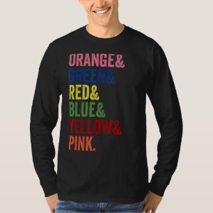 T-shirt Psychologie Humour Stroupe Interférence Color Test