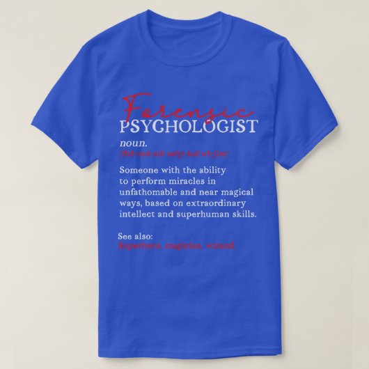 T-shirt Psychologue (Design devant)