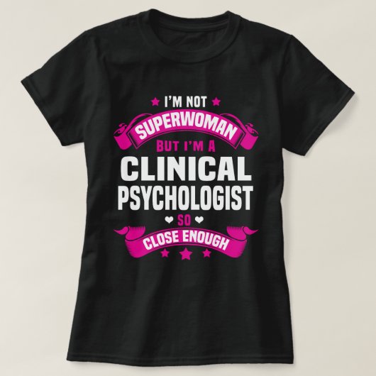 T-shirt Psychologue clinique (Design devant)