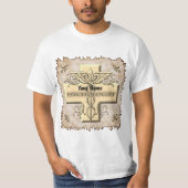 T-shirt Psychologue Cross Caduceus (Devant)