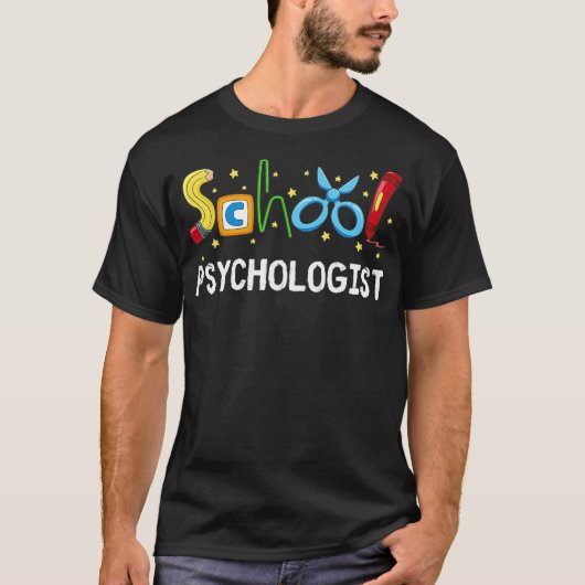 T-shirt Psychologue de l'école (Devant)