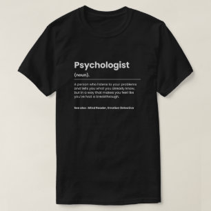 T-shirt Psychologue drôle