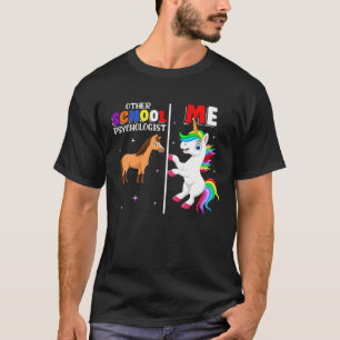 T-shirt Psychologue scolaire Unicorn Psychologie Enseignan