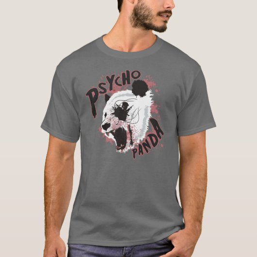 T-shirt psychopathe de panda (Devant)