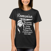 T-shirt Psychotique stupéfiante douce de fille roumaine (Devant)