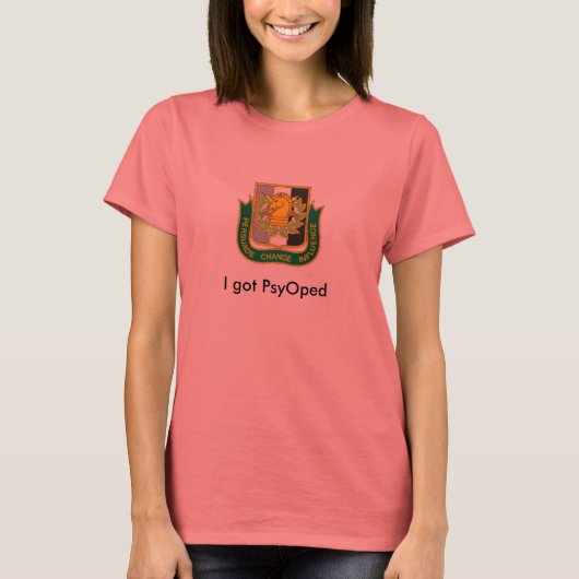 T-shirt Psyops, j'ai PsyOped (Devant)