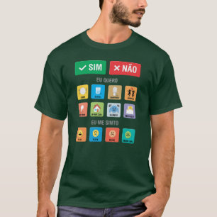 T-shirt PT-BR Autisme AAC PECS Pointing Communication 01