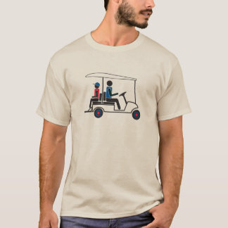 T-shirt PTC Family Golf Cart rouge, blanc et bleu