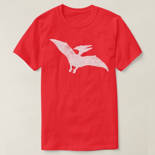 T-shirt Pterodactyle Flying Dinosaur Vintage (Design devant)