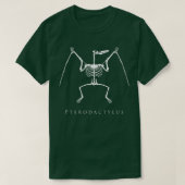 T-shirt Pterodactylus Skeleton Flying Dinosaur Bones Venti (Design devant)