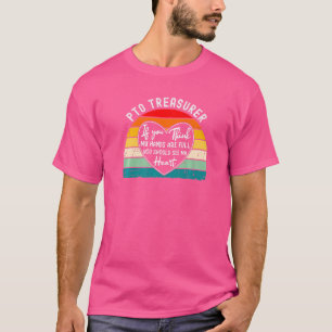 T-shirt Pto trésorier Appréciation École Parent Volontaire