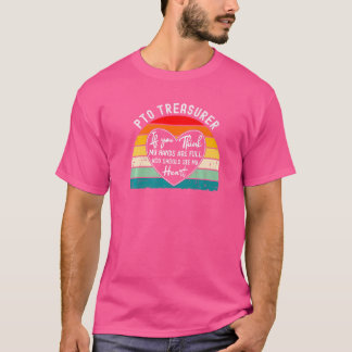 T-shirt Pto trésorier Appréciation École Parent Volontaire