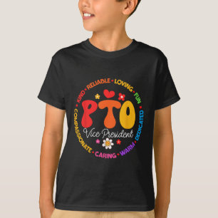 T-shirt Pto vice-président retour à l'école parent corresp