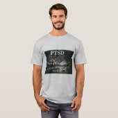 T-shirt PTSD. Non toutes les blessures sont évidentes (Devant entier)