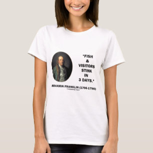 T-shirt Puanteur de poissons et de visiteurs de Benjamin