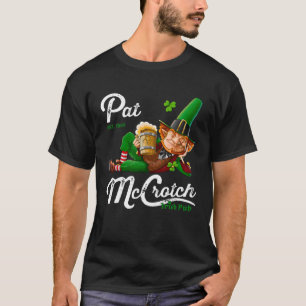 T-shirt Pub irlandais Pats Mccrotch Leprechaun Fête de la