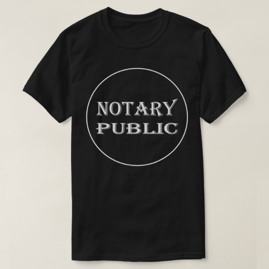 T-shirt Public du notaire  (Design devant)
