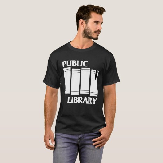 T-shirt Public Library Funny Book Lover (Devant entier)
