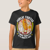 T-shirt Public Tooter Funny Inappropriate Embarring Adult (Devant)