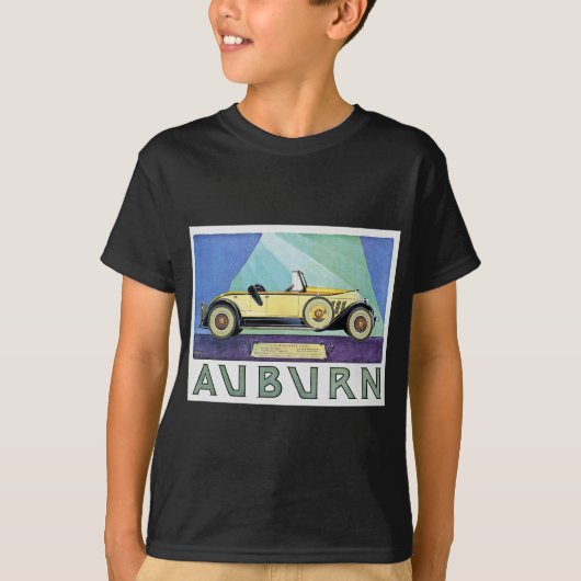 T-shirt Publicité automatique vintage auburn (Devant)
