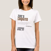 T-shirt Publicité Coquito Rustique Moderne (Devant)