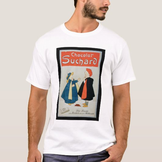 T-shirt Publicité par affichage "chocolat de Suchard" (Devant)
