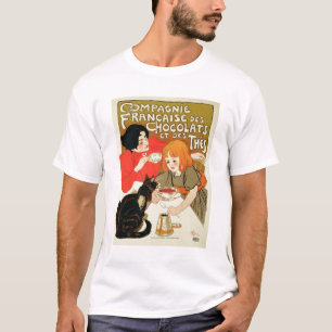 T-shirt Publicité par affichage French Company de chocola