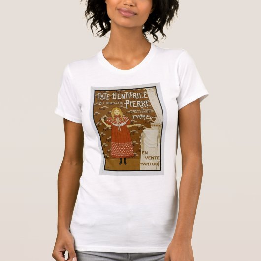 T-shirt Publicité pour dentifrice Art Nouveau (Devant)