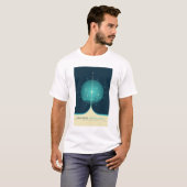 T-shirt Publicité Sci-Fi, horloge atomique bleue, espace p (Devant entier)