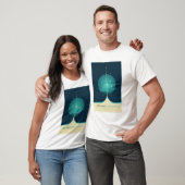 T-shirt Publicité Sci-Fi, horloge atomique bleue, espace p (Unisexe)