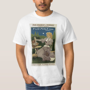 T-shirt Publicité vintage de bijoux Praha et d'argenterie