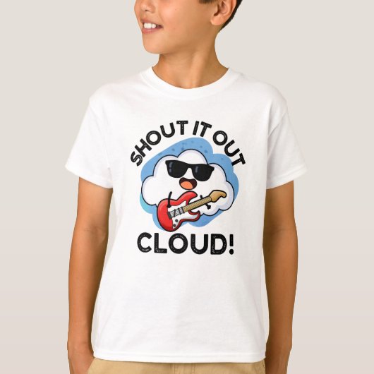 T-shirt Publier Le Nuage Drôle Musique Pun (Devant)