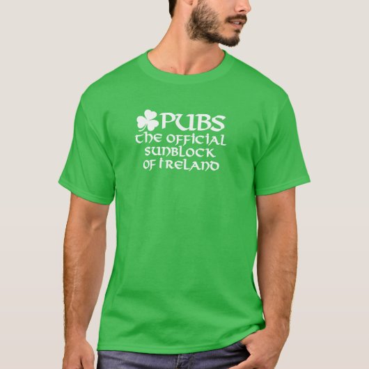 T-shirt Pubs, the official sunblock of Ireland (Devant)