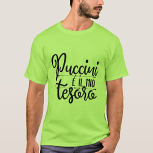 T-shirt Puccini è il mio tesoro tasse de café