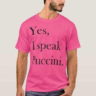 T-shirt Puccini T Shirt - Musique Classique Lover Ts Opera