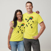 T-shirt Puce arc-en-ciel (Unisexe)