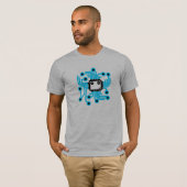 T-shirt puce informatique Neon CPU (Devant entier)