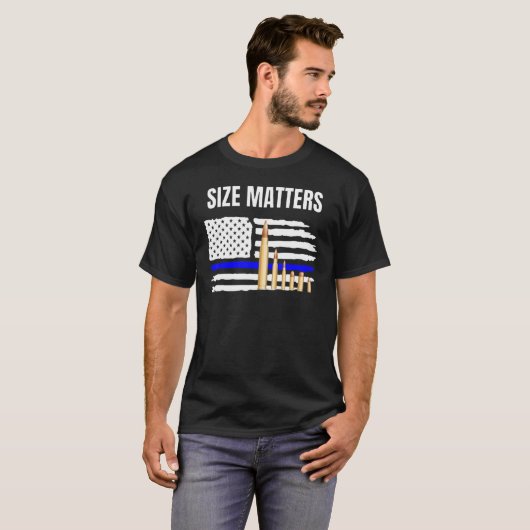 T-shirt Puces Size Matters (Devant entier)