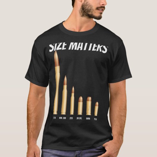 T-shirt Puces Size Matters (Devant)